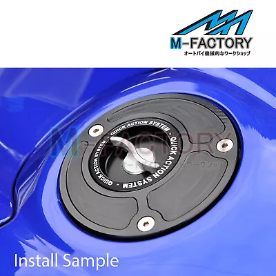 SILVER CNC Quick Action Fuel Cap For Kawasaki Z800 13-16 15 14 • $67.31