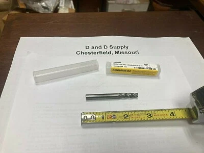 $11.95 • Buy Kennametal 1272967, 15/64” Carbide End Mill, 4-Flute, 2-1/2  OAL, HEC234S4