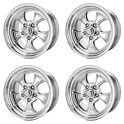 4x American Racing 16x8 VN450 Hopster Wheels Polished 5x4.75 5x120.65 -12mm • $2008