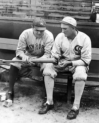 Babe Ruth & Shoeless Joe Jackson 8x10 Celebrity Photo Picture  • $9.95