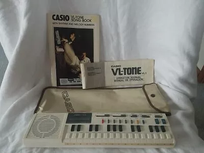 Vntg Casio VL-Tone VL-1 Electronic Musical Instrument Booklet Song Books & Case • $150