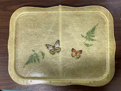 Vintage Foldable Collapsible Bed Tray Server Spun Fiberglass Butterfly 22 X 16 • $32