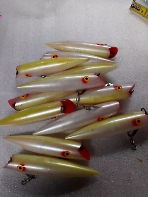 Tomic #111 7 Inch Vintage Salmon Plugs. Lemon Crush. 12 Plugs. Lot 4/9. • $145