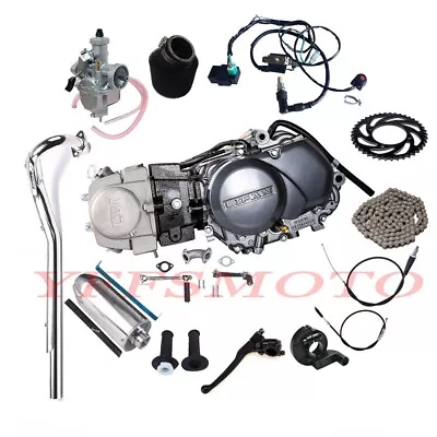 Full Lifan 125cc Kick Start Engine Motor Manual Clutch Kit For Honda CRF70F XR70 • $384.34