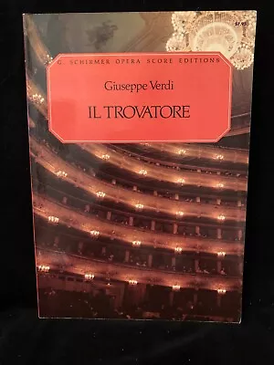 VERDI - Il Trovatore - VOCAL SCORE (Italian & English) - SCHIRMER • $20