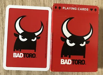 Pack Of Cartamundi Poker Size BADTORO Playing Cards - No Jokers • $10.11