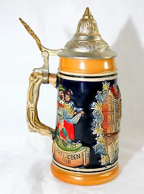 Thewalt Hoffritz Beer Stein With Lid Hofbrauhaus Munich 8 Oz • $24.95