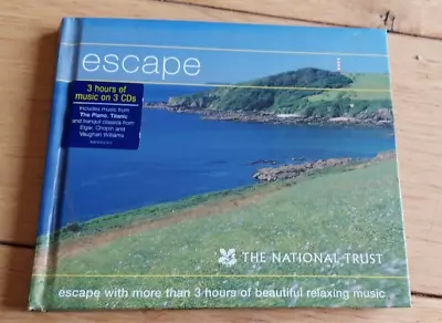 ESCAPE :  3 HOURS OF RELAXING MUSIC     3 X CD SET FROM THE NATIONAL TRUST • £2