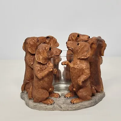 CCI True Friends Dachshund Lucky 6 Dog Circle Of Dogs Votive Candle Holder • $39.99