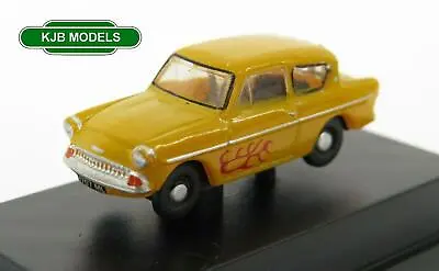 BNIB N GAUGE OXFORD DIECAST 1:148 N105008 Ford Anglia Yellow Car • $18.39