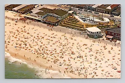 Postcard Manasquan Beach New Jersey Aerial View Vintage Chrome K10 • $3.99