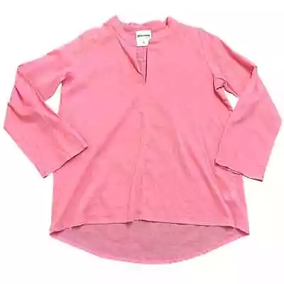 Gallabia Pink Cotton Tunic Kaftan Top S • $42.50