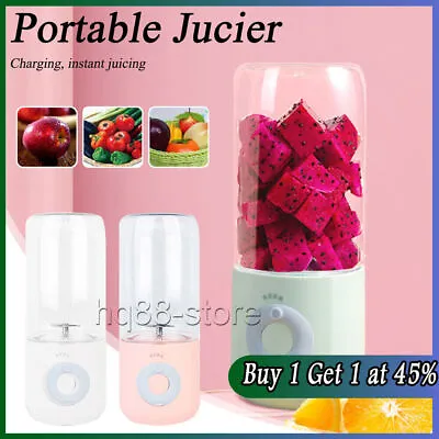 Portable Electric Mini Blender Mixer Shaker Bottle USB Rechargeable Fitness • £9.32