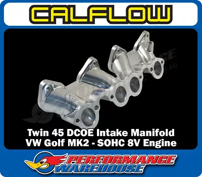 Twin 45 DCOE Weber Style Intake Manifold Suits VW Golf MK2 SOHC 8V Engine • $208.38