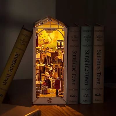 Rolife DIY Book Nook Stories TGB02 Sunshine Town Wooden Miniature Doll House • $39.99
