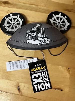 Disney Mickey Mouse Ears Hat True Original Exhibition 90th  NYC Steamboat Willie • $40