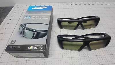 3D TV ACTIVE GLASSES Samsung Model SSG-3100GB - Box Open But Unused LOT.of 2  • $5