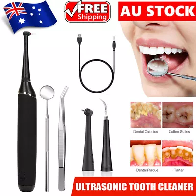 Electric Ultrasonic Tooth Cleaner Calculus Remover Dental Clean USB Rechargeable • $23.85