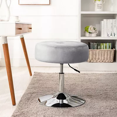 Vanity Stool Dressing Table 360° Swivel Storage Makeup Chair Lift Hairdressing • £39.95