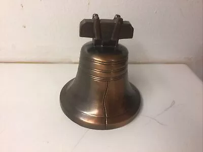 Metal Liberty Bell Bank33/4 X 41/2 Excellent Condition Preowned • $4.95