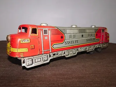 Vintage 16  Long Japan Daiya Santa Fe Toy Tin Metal Train • $125.99