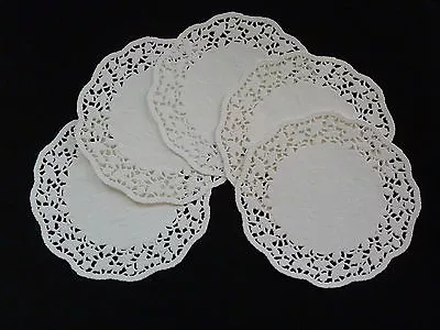 50 Pcs White Lace Paper Doilies Round Size 10.5  • $12.50