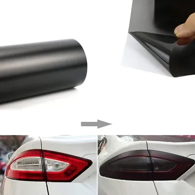 Dark Smoke Black Car Rear Lights Tail Light Sticker Trims Wrap Accessories Films • $7.69