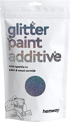 Glitter Paint Additive Crystals Acrylic Paint 3.5 Oz Gun Metal Grey Holographic • $33.94