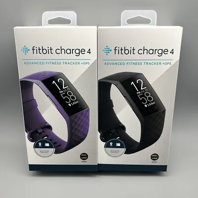 Fitbit Charge 4 FitnessTracker GPS Heart Rate Monitor Small & Large New Sealed • $78.95
