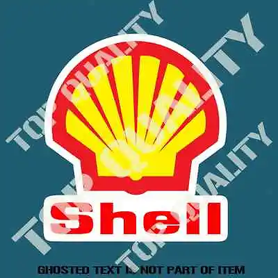 VINTAGE SHELL GASOLINE OIL Decal Sticker Vintage Retro Man Cave Hot Rod Stickers • $3.26
