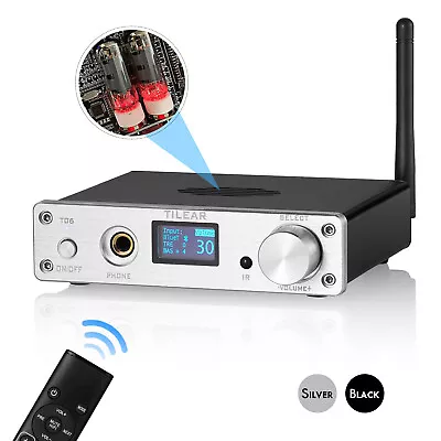 HiFi Valve Tube Audio Preamp Stereo Bluetooth Receiver USB DAC Headphone Amp • £119.99