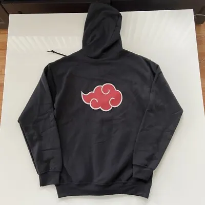 Vintage Naruto Shippuden Akatsuki Anime Full Zip Sweatshirt Hoodie Mens Small • $25