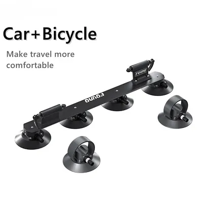 Sucker Bike Rack For Car Roof Suction Cup Bicycle Carrier Roof Rack For 1/2 Bike • $335.75