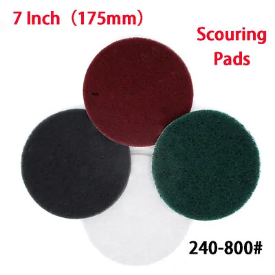 7 Inch 175mm Industrial Hook & Loop Scouring Pads Flocking Sanding Disc 240-800# • $65.97