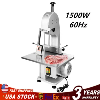 1500W Electric Commercial Meat Bone Saw Machine Frozen Meat Cutting Band Cutter • $398