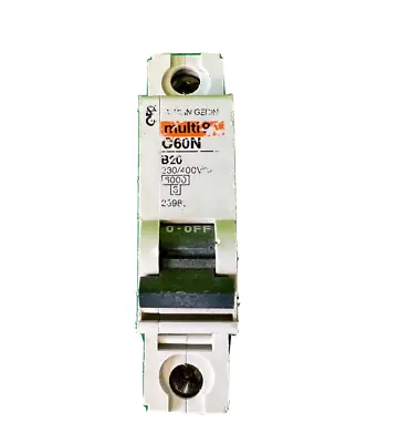 Merlin Gerin 20 Amp Circuit Breaker C60N Type B • £7