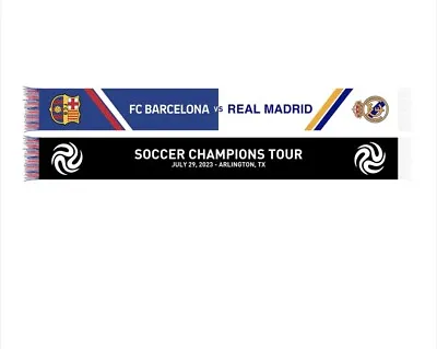 FC Barcelona Vs. Real Madrid Match-Up Scarf • $0.99