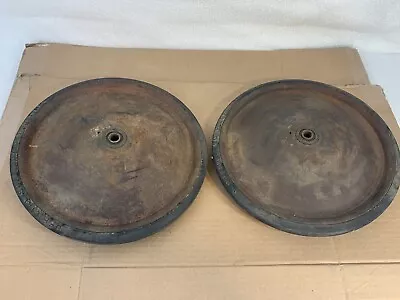 SOAP BOX DERBY LOT Of 2 Car 12  Metal & RUBBER Vintage Official Wheels Tires USA • $35