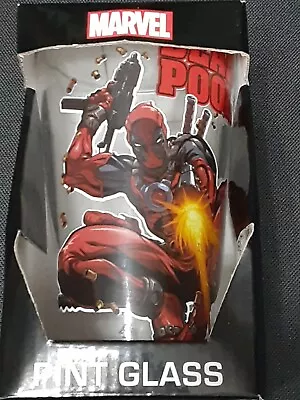 Marvel Deadpool Guns Blazing 16oz Pint Glass Limited Edition Collectible Barware • $19.95