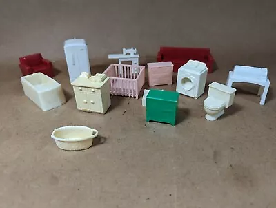 Vintage Marx Tin Dollhouse Furniture Miniature Plastic • $32.99