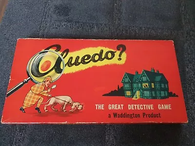 Vintage Waddington's CLUEDO Board Game Late 1950s/early 1960s Complete • £27.99