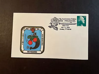 USS Pasadena SSN 752 Cover 2004 15th Anniv. Sc #3619 – 23c Crisp!  • $4.25