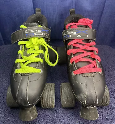 PACER GTX 500 Roller Derby Speed Skates Womens Size 5 Black P217B Pre Owned • $19.99