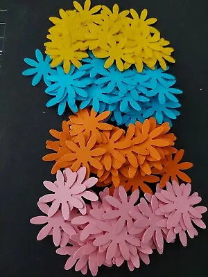 £2.99 • Buy 120 Flower Card Toppers, Craft Scrapbooking Embellishments Paper Flowers
