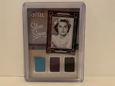 2015 Panini Americana Silver Screen Materials Triple Ingrid Bergman ST-IB #216 • $19.99