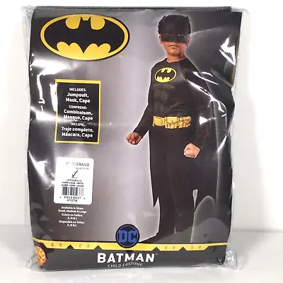 Batman Child Halloween Costume Kids Size Large 12-14 Jumpsuit Mask And Cape • $12