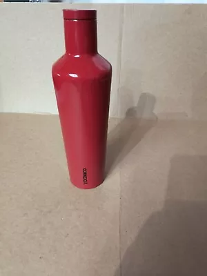 Corkcicle Canteen Stainless Steel Tumbler Water Bottle 25oz - Cherry Bomb Red • $28