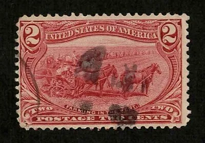$1.97 • Buy US 1898 #286 - 2c Trans-Mississippi Exposition Farming West Fancy Cancel Used 