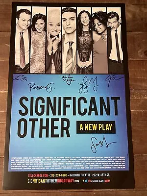 $28.35 • Buy SIGNIFICANT OTHER Broadway AUTOGRAPHED Signed WINDOW CARD Poster! GIDEON GLICK+!