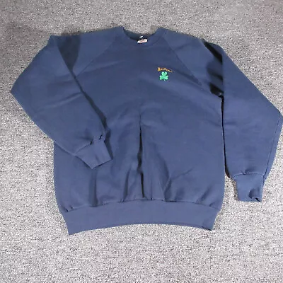 Vintage Fruit Of The Loom Sweater Mens Large Blue Pullover Ireland Crew Neck • $19.99